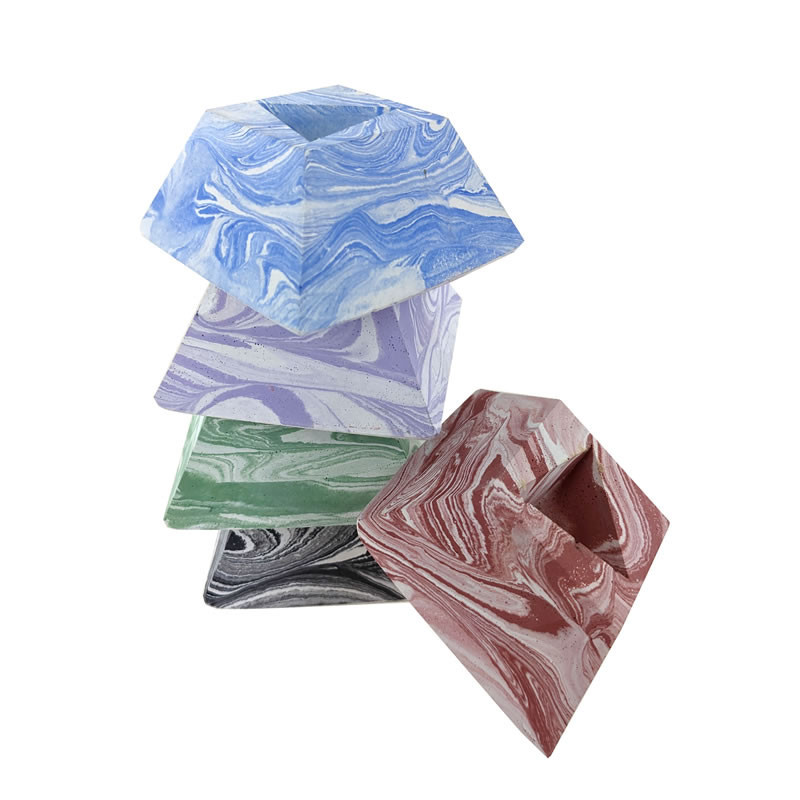 Porte savon "Cube" teinté vert 